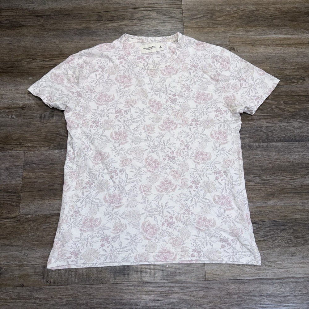 VTG Y2K Abercrombie & Fitch "Soft A&F Essentials" Shirt Womens M Floral Print